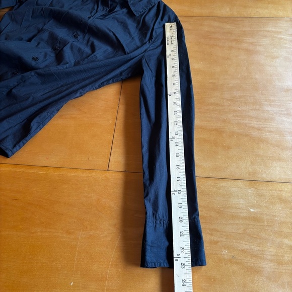 Boston Proper 6 cotton nylon spandex black office, formal button-down shirt - Picture 6 of 9